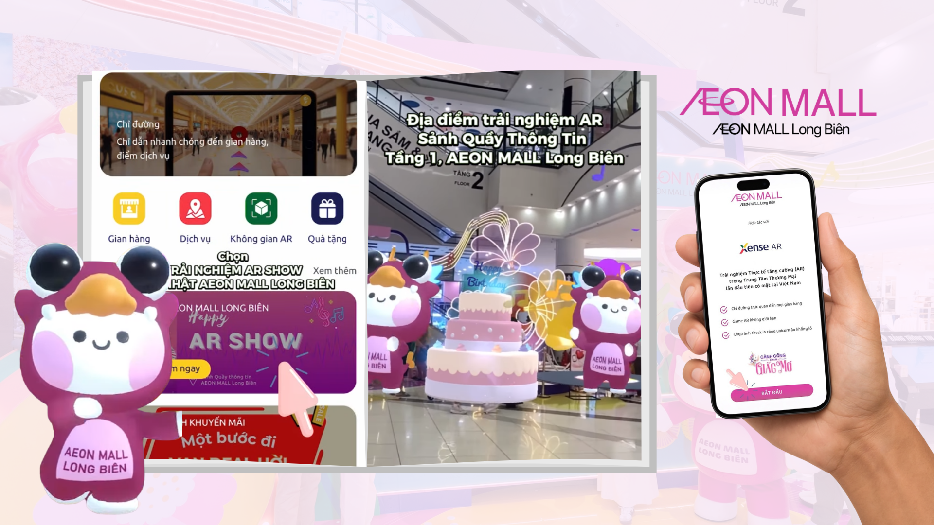 Check-in AR Sinh nhật 9 tuổi - AEON MALL Long Biên